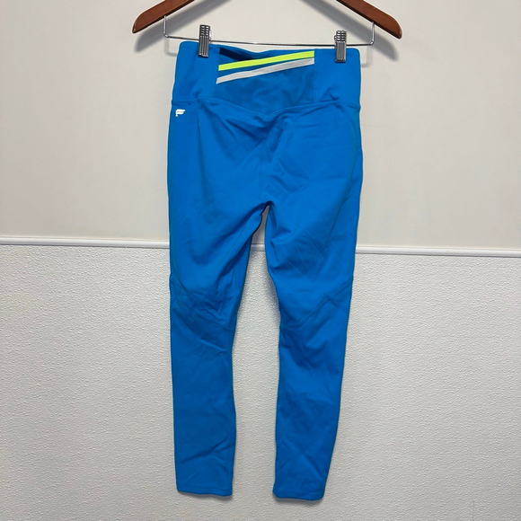Fabletics Pants - Women's Fabletics Motion365 Blue Yellow Active Leggings S? Measurements in Photo